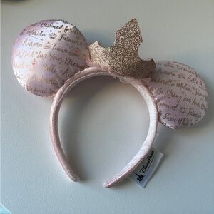 Disney Pink and Gold Princess Ears Headband